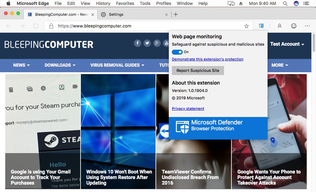 Edge browser for mac os x